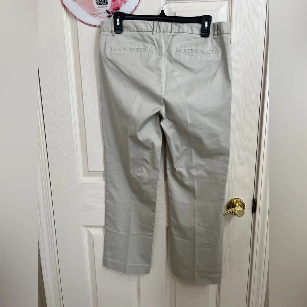 J. Crew Women's Cream Straight Leg Pants